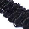 Brasiliansk djupvåg curl 100 obearbetat mänskligt jungfruhår väver Remy Human Hair Extensions Human Hair Weaves Dyable 3 Bundles2071505