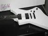 NewJames Hetfield Yılan byte Beyaz gitarlar Özel mağazalar beyaz Elektro Gitar Özel şekil gitar Factory Outlet