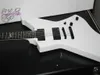 newJames Hetfield Snake byte in White guitars Custom shop blanc Guitare électrique Guitares de forme spéciale Factory Outlet