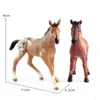 4 estilo figura caballo sólida pvc juguetes Mini imitación de animales juguetes modelo 4.5-12cm para regalos del día de hildren