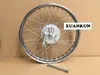 AX100 Motorcycle Retrofit Front and Rear Wheel Assembly 17 Inch 18 Inch Wide Steel Ring Wheels