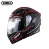 Soman 955 Çift Lens Motosiklet Kaskları Model K5 Flip Up Motosiklet Kapaketleri Casco Dot Onay3415469