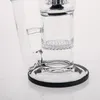 Snelle levering 29 cm lang 18.8mm gewrichtsgrootte zwart rechte glazen bongen met vrouwelijke koepel en nagel recycler olie rigs rokende waterpijp