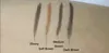Ny Hot Makeup Eyebrow Enhancers Makeup Skinny Brow Pencil Gold Double Ended With Eyebrow Brush 0.2g 4 Färger DHL Frakt + Present