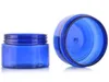 Brand new 100g round blue color empty Plastic Cream mask PET bottles jars containers for cosmetic packaging skin care cream tin 100ml