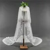 Lace Applique Cathedral Wedding Veil Two Layer Cathedral Length Covered Face Veils Bridal Accessories In Stock