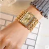 Nouveaux arrivages Time Limited Big S Women Luxury Gold Fashion Crystal Rinestone Bracelet Femmes Robe Watchs Ladies Quartz Wristw4931272