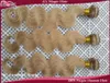 Fabrikspris 3st #27 Strawberry Honey Blonde Body Wave Virgin Remy Human Hair Weaves Extensions Bunds obearbetade hårvävsvävning
