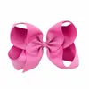 30pcs / серия 6inch ленты лук Шпилька Clips Девушки Большие Bowknot заколка Аксессуары Дети волос Boutique луки Дети волос у выбрать цвета