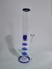 h:45cm ,18MM connection, the blue three-tier glass honeycomb filter glass hookah