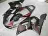 Motorcykel Fairings för Yamaha YZF R6 98 99 00 01 02 Red Flames Black Bodywork Fairing Kit YZFR6 1998-2002 OT39