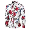 camicia di vestito hawaiian del manicotto lungo