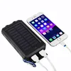 20000MAH 2 USB Port Solar Güç Bankası Şarj Cihazı İPhone iPad Samsung için Perakende Kutusu ile Harici Yedek Pili