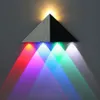 Appliques Murales Moderne Triangle 5W LED Applique Murale Luminaire Couloir Intérieur Up Down Lampe Spot En Aluminium Éclairage Décoratif pour Théâtre Studio