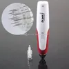 Microneedle derma caneta com 50 cartuchos de agulha 5 velocidade elétrica auto mirco agulha terapia MYM Pro derma caneta dermastamp meso agulha caneta