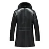 Wholesale-ウィンターウィンターレザージャケット男性コート男性最高品質リアルファーカラー暖かい厚いフェイクウインドブレーカー男性厚いベルベット