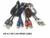 1m 3ft 2.0a Speedladd Od4.5 Metal Adatper Fish Bone Micro USB-kabel Nylon flätad ledning Tråd för telefon 1000pcs / parti