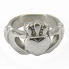 Fanssteel 11W28 Joyas de acero inoxidable Infinity Love Heart Ring Princess Crown Claddagh Friendshiph Ring Red Ring para SIST305V