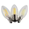 Base de bombilla de candelabro LED COB LED filamento llama bombilla de vela vintage para el hogar, cocina, comedor, dormitorio, sala de estar, 2W 4W 6W