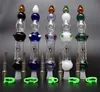 2020 Hot Selling Glass Bongs with Titanium Tip Titanium Nail Nectar Collector Glass Pipe Glass Bongs