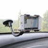Universal bil vindruta sugkopp montering roterande stativhållare dubbelklipp Swivei hållare konsol för iPhone Samsung LG mobiltelefon GPS