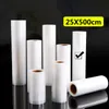 25x500cm Long Roll Line Embossing Vacuum Cooked Food Saver Storing Packaging Bag Meat Snacks Dry Fruit Beans Storage Sealing Plastic Package