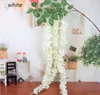 NUOVA Vite di glicine di seta 165 cm Ortensia artificiale Glicine Rattan Sakura per centrotavola di nozze 8 colori disponibili