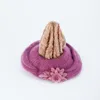 Бренд-Идуолеле хорошего качества зимние шляпы для женщин Beanie Winter Mom's Cap Solid Beret Rabbit волосы