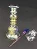 ggdssColorful glass bong water pipes 14.4mm joint ash catcher with water filter and percolator latest design Quartz Banger free shippingew