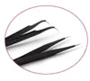 10pcs x Vetus Black Cobes Twezers pour l'extension des cils et le clipage DiamondCrystal Straigtht et courbe 9434550