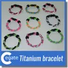 Großhandel - Titan Germanium 2 Seile Dreifacharmbänder Baseball Basketball Fußball College Sportarmband Silikon Nylon geflochtenes Handgelenk