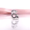 Autentyczne 925 Sterling Silver Bear My Heart Charm Fit DIY Pandora Bransoletka i Naszyjnik 791166