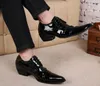 Japanese Fashion man's shoes Business leather shoes suit man's leather shoes Handsome Black business Footwear Zapatos Hombre, EU38-46