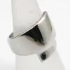 Kvinnliga modesmycken glänsande silverfingerringar oregelbundna ring rostfritt stål casual party ring storlek 6 7 8 9 10 116685934