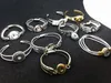 10PCs Mix assorted women's Ginger 18mm Snap Button Chunk charms plated Vintage cuff Bracelets Bangles172U