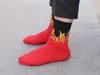 Nuovo Crew Socks Magazine inglese Skateboard Skate Punk Metal Flame Skateboarder Cool Distruggi MENS FIRE2979