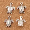 Meeresschildkröten Schildkröte Charms Anhänger 200 Teile/los 12x15mm Alte Silber Schmuck Erkenntnisse Komponenten Fit Halskette Armbänder L1176