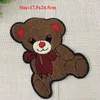 20st Cartoon Bear Rabbit Stickers Handduk Sy på fläckar Broderad plåster för kläder Jean Jacket Parches Ropa Fabric Patchwork Appliques