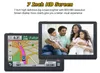 HD 7 인치 자동차 GPS 네비게이션 블루투스 AVIN 800x480 터치 스크린 800MHZ GPS 토 NAV 시스템 FM MP4 8 기가 바이트 새로운지도