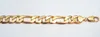 Handsome 18K SOLID YELLOW GOLD MEN'S Chain Bracelet 8.8Inches ITALY New Best Packaged with Free Gift Packaged Not satisfied, rapid refund