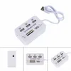 Freeshipping Micro USB HUB COMBO 2.0 3 Poorten Kaartlezer Hoge snelheid Multi USB Splitter Hub USB Combo Alles in één voor PC Computer Accessoires