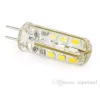 Lampada LED ad alta potenza G4 24led SMD 3014 3W bianco freddo / bianco caldo 3014 SMD LED Crystal Corn Bulb Spot Light DC 12V