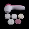 5 em 1 Máquina de Lavar o Rosto Elétrico Limpador de Poros Facial Massagem de Limpeza Corporal Mini Massageador de Beleza da Pele Escova Frete Grátis