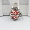 Fashion Opening floating Sound bead Lockets pendants 22*22mm Hollow Cage Pendant for Women Pregnany Mexico Harmony Balls Necklace Jewelry