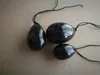 20settlot просверлена натуральное черное яйцо obsidian yoni для упражнения с тазовым дном.
