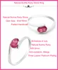 100% natural genuine ruby gemestone fashionable silver ring 925 Solid Sterling Silver ruby wedding ring best gift for girl