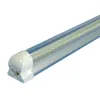 Tubes LED intégrés 2,4 m 8 pieds 45 W T8 Tube lumières SMD2835 192 LED haute luminosité 4800 lm blanc chaud/froid givré/couvercle transparent 85-265 V