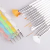 Wholesale 20Pcs Nail Art Salon Design Set Dotting Painting Drawing Polish Brushes Pen Tools Chic Design