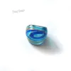 Karışık Renk Whirlpool Tasarım Abartılı Murano Cam Yüzükler Çin Geleneksel Tarzı Yüzükler Paketi 12 adet Ücretsiz Kargo