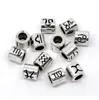 Metals Zinc Alloy Mixed Zodiac Spacer Beads Fit Charm Bracelet Jewelry Making Findings Bead DIY Wholesale 60pcs